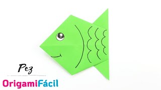 🐠 Cómo hacer un pez de papel muy fácil de origami [upl. by Shaeffer]