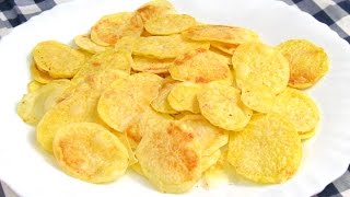 Patatas Chips al Microondas  Receta Fácil [upl. by Doownelg584]