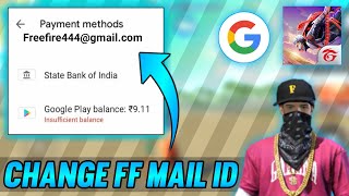 How to change top up email id in free fire  How to change free fire top up Gmail account [upl. by Nedrah]