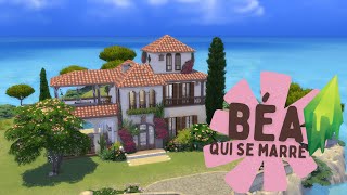 Tartosa Mediterranean House 🌊 THE SIMS 4  Stop Motion no CC [upl. by Dranyl]