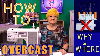 How To SEW OVERCASTING STITCHES  NO SERGER MACHINE NEEDED🫢 [upl. by Eceeryt703]