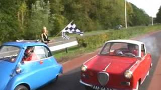 Goggomobil Coupé vs BMW Isetta Drag Race [upl. by Ardnossak]