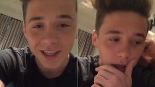 Brooklyn Beckham Is Embarrassed By His Dad As He Celebrates One Million Instagram Followers [upl. by Talich296]