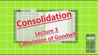 Consolidation  Lecture 3  Calculation of Goodwill [upl. by Euton]