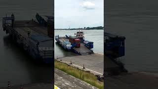 Ferry crossing the river Safety is the first priority Record real life Life is a casual shot3 [upl. by Ahs]