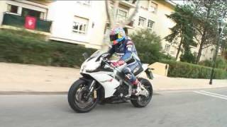 Aprilia RSV4 on the road [upl. by Rehpotsyrk476]