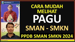 TUTORIAL  CARA MUDAH MELIHAT PAGU DAYA TAMPUNG PPDB SMAN SMKN PROPINSI JAWA TIMUR 2024 [upl. by Aihsekal]