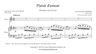 Martini  Plaisir damour  Urtext Voice 26  High F Major [upl. by Seton75]