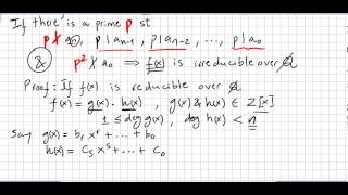 Group Theory 81 Eisenstein Criterion [upl. by Ferdy]