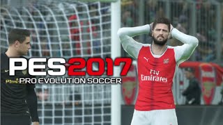 HD Arsenal vs Atletico Madrid  PES 2017 Difficulté Superstar 1080p 60fps [upl. by Acinoev]