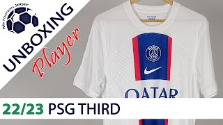 PSG Third Jersey 2223 Mbappe 2022Fans Player Version Unboxing Review [upl. by Puglia604]