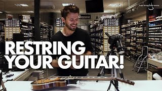 Strings Direct TV  How To Restring Your Guitar  No Slippage No Issues [upl. by Bohon]