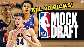 2022 NBA Mock Draft 20 ALL 30 FirstRound Picks  CBS Sports HQ [upl. by Jehiah842]