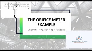 explain orifice meter fluid flow chemical engineering شرح انتقال موائع مقاييس الجريان هندسة كيمياوي [upl. by Fenwick]