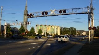 Governors Drive US 431 Railroad Crossing Huntsville AL Crossing Tour [upl. by Walworth]