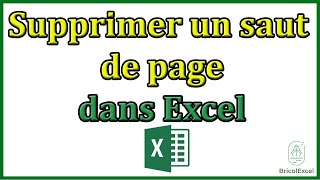 Comment supprimer un saut de page dans excel [upl. by Friday]