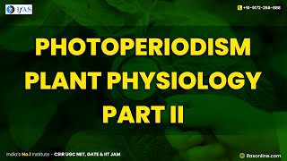 Photoperiodism in Plant Physiology  Part II  IFAS [upl. by Aket]