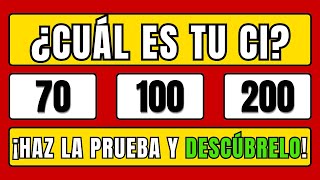 Prueba de CI  Preguntas reales de pruebas de CI para evaluar tu inteligencia Test de IQ [upl. by Capp]