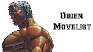 Street Fighter III 3rd Strike  Urien Move List [upl. by Gautious]