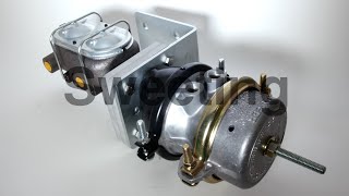 Sweeting Performance  AHGM114IR  AirHydraulic Brake Booster with 114 Iron Master Cylinder [upl. by Anilrahc815]