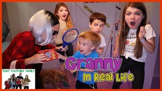 Granny Game In Real Life  That YouTub3 Family [upl. by Darrelle]