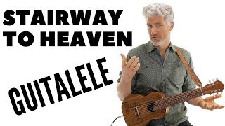 Stairway To Heaven Intro Guitarlele Lesson TAB Led Zeppelin [upl. by Odrahcir]