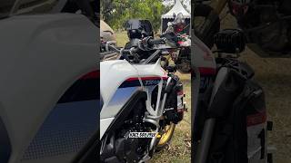 Transalp 750 getting ready for enduro race transalp750 enduro offroad championship shortvideo [upl. by Enylhsa]