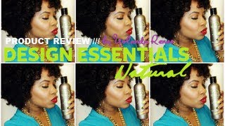 NATURAL HAIR  PRODUCT REVIEW  Design Essentials [upl. by Mcclelland290]