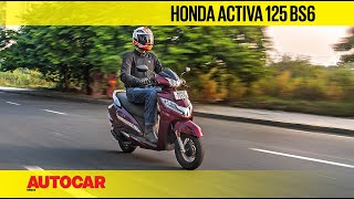 Honda Activa 125 BS6 Review  First Ride  Autocar India [upl. by Gearard876]