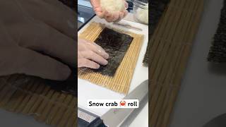 Snow crab rolls sushi foodie [upl. by Conti700]