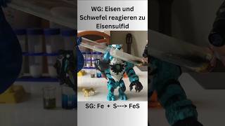 Eine Chemische Reaktion aus Eisen und Schwefel und reagiert zu EisensulfidDas Video kommt bald [upl. by Aryamoy732]