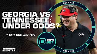 COLLEGE FOOTBALL BETS Could Tennessee vs Georgia hit the UNDER 🤑  ESPN BET Live [upl. by Rumney]