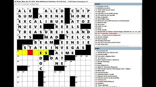 Los Angeles Times LAT Crossword Puzzle 10142024 [upl. by Neirda]