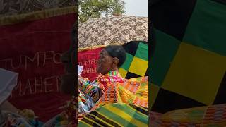 Our Queen Nana Konadu Yiadom III  Asantehemaa dances in palanquin💚🖤💛✌️ [upl. by Retxed]