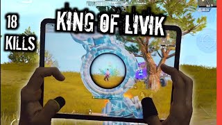 KING OF LIVIK  M416  AKM GLACIER  IPAD PRO 5 FINGERS CLAW HANDCAM [upl. by Arvell]