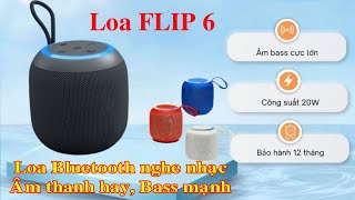 loa bluetooth  Cận cảnh Loa bluetooth mini Flip6 âm thanh hay nghe nhạc bass mạnh có đèn Led [upl. by Tugman]