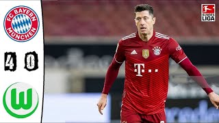 FC Bayern München  Wolfsburg 40 Highlights  Bundesliga  20212022 [upl. by Elesig]