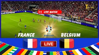 🔴LIVE France vs Belgique EN DIRECT  EURO 2024  Simulation de jeu de match en direct aujourdhui [upl. by Seiuqram437]