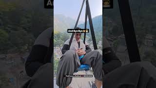 Scad Jump In Rishikesh bungee bungeejumping jumping adventure trending viral bungy shorts [upl. by Hgielyk]