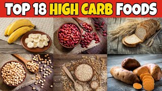 ✅ 18 Healthy HighCarb foods  Best Source of HighCarb Foods [upl. by Itra]