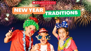 New Year Traditions Around the World  Video for Kids [upl. by Adnilym135]