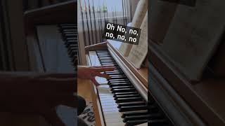 Oh no TikTok viral song on piano Shorts [upl. by Breen577]