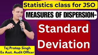 Statistics Class for JSO  Standard Deviation  Fullscore  Tej Pratap Sir [upl. by Carry]