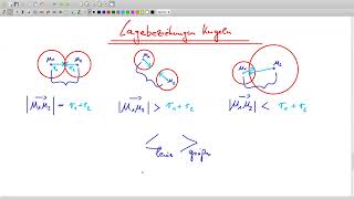 MATHEABI VEKTOREN LAGEBEZIEHUNG KUGEL KUGEL [upl. by Deadman]