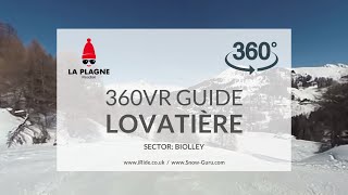 Lovatière piste  La Plagne  Biolley  Full HD360VR [upl. by Eeral]