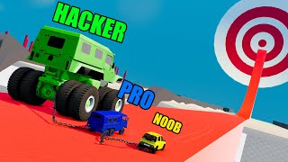 NOOB vs PRO vs HACKER 58  Beamng drive [upl. by Celik]