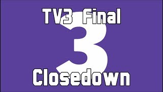 Final TV3 Closedown  30 August 2018 [upl. by Senhauser]