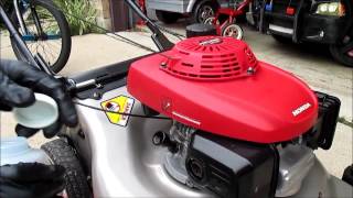 How To Do An Oil Change On Most HONDA Lawn Mower Models [upl. by Nunci466]