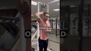 Overhead tricep extensions with a cable 👍 [upl. by Nylek]