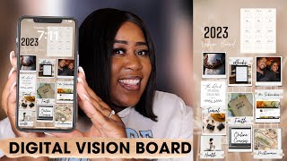 Make The Perfect Vision Board That Will CHANGE YOUR LIFE  Digital Vision Board For Your Phone [upl. by Illehs]